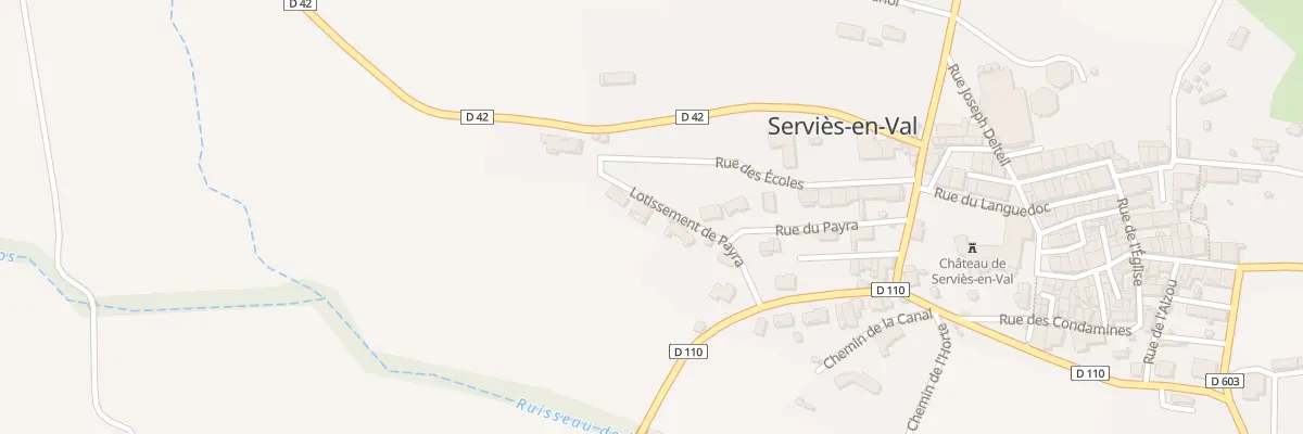 Plan du 5162 Le Peyra à Serviès-en-Val
