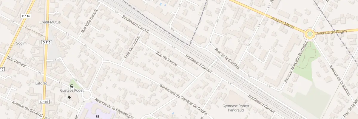 Plan du 38B Bd Carnot à Villemomble