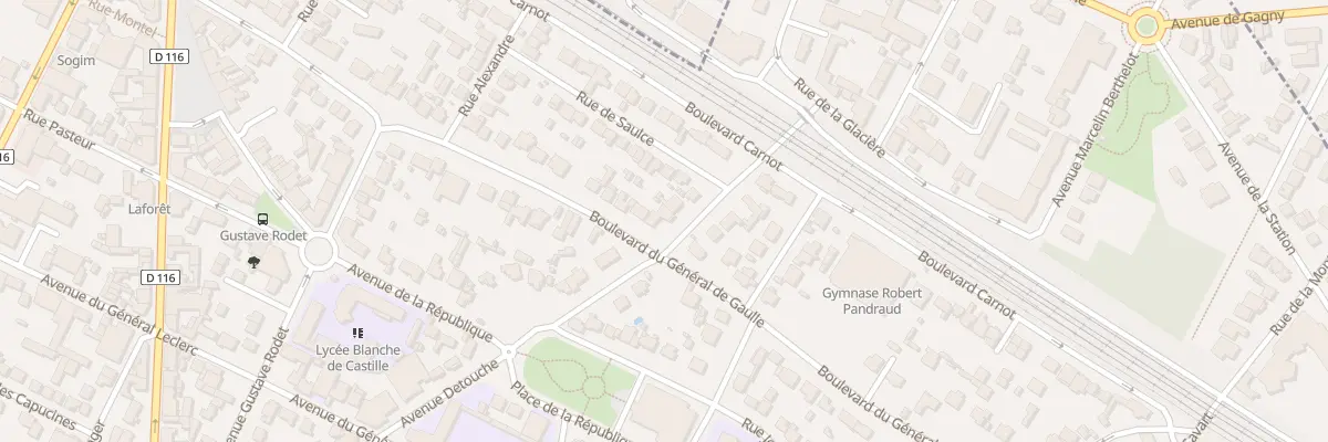 Plan du 47 Bd du Gen de Gaulle à Villemomble