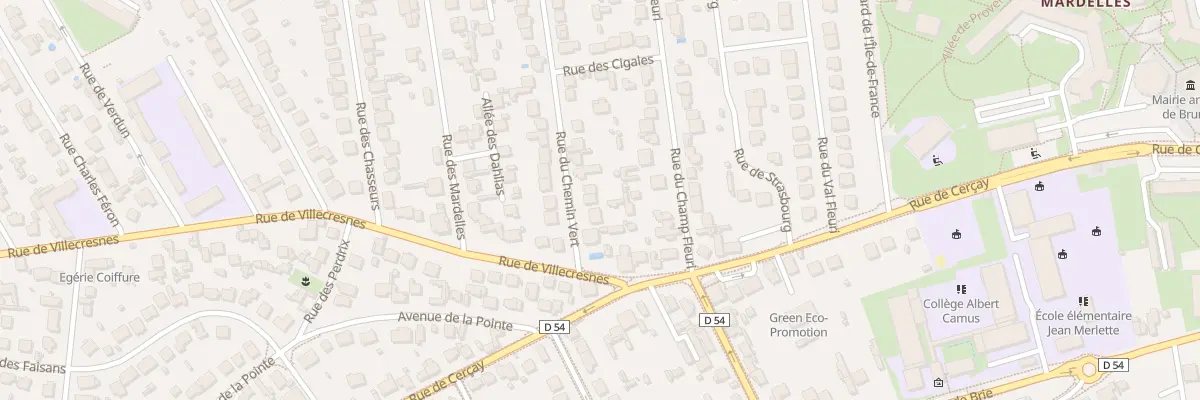 Plan du 4B Rue du Chemin Vert à Brunoy