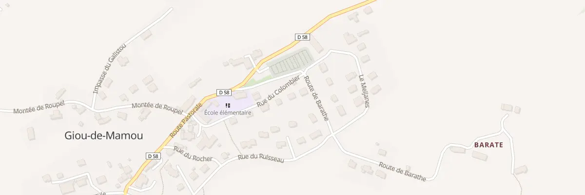 Plan du 10 Rue du Colombier à Giou-de-Mamou