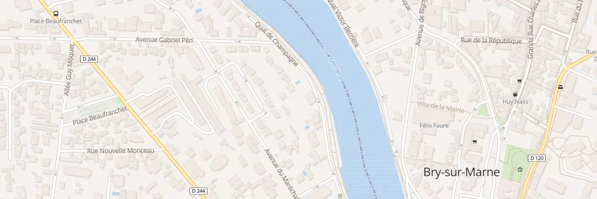 Plan du 16 Quai de Champagne au Perreux-sur-Marne