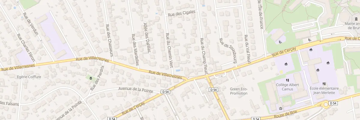Plan du 4 Rue du Chemin Vert à Brunoy