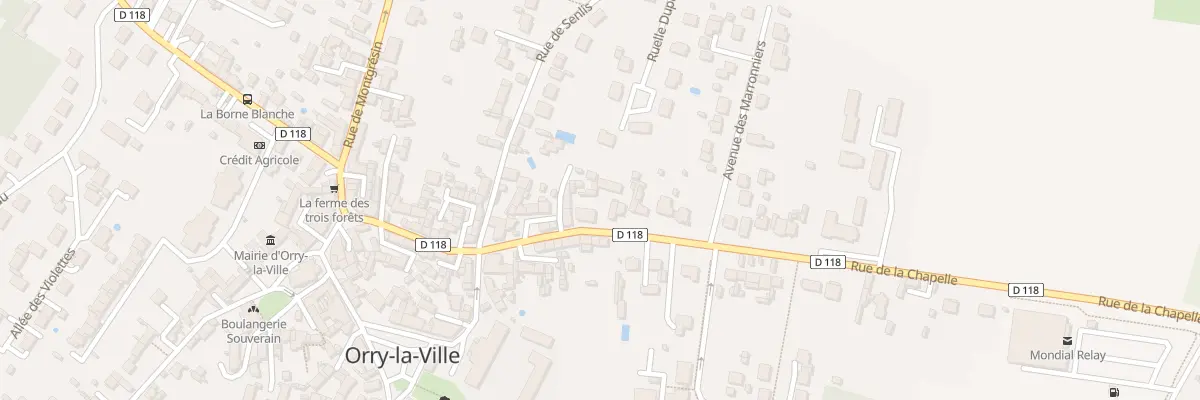 Plan du 41 Rue de la Chapelle à Orry-la-Ville