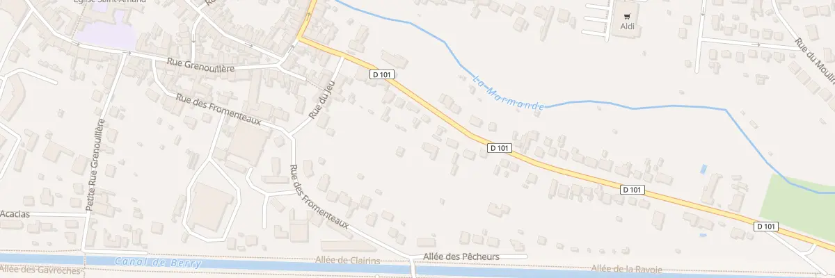 Plan du 20 Rue de la Ravoie à Saint-Amand-Montrond