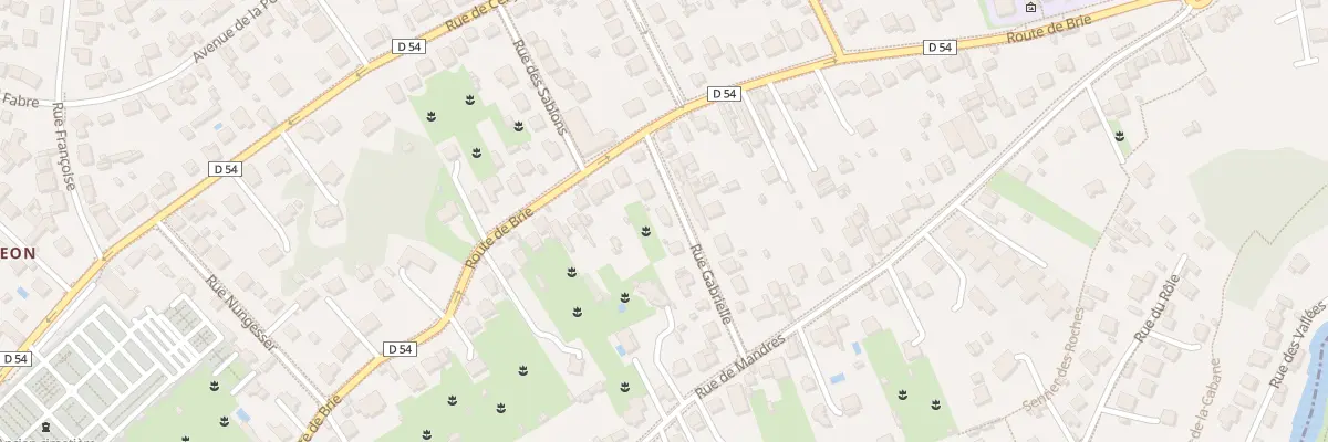 Plan du 2B Rue Gabrielle à Brunoy