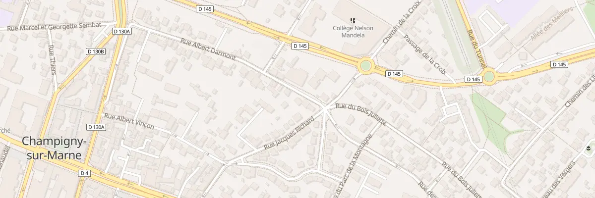 Plan du 50 Rue Albert Darmont à Champigny-sur-Marne