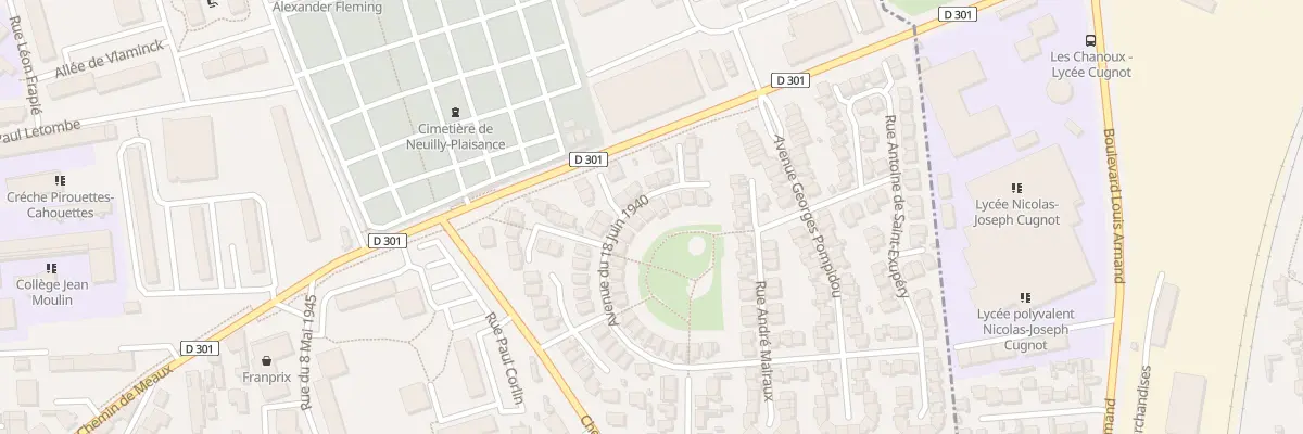 Plan du 52 Rue du 18 Juin 1940 à Neuilly-Plaisance