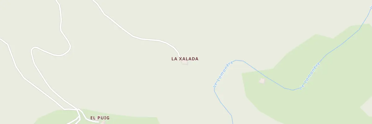 Plan du 8 La Chalade à Lamanère