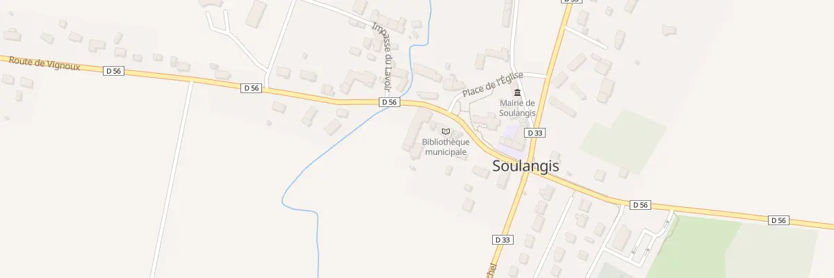 Plan du 9 Pl de l’Eglise à Soulangis
