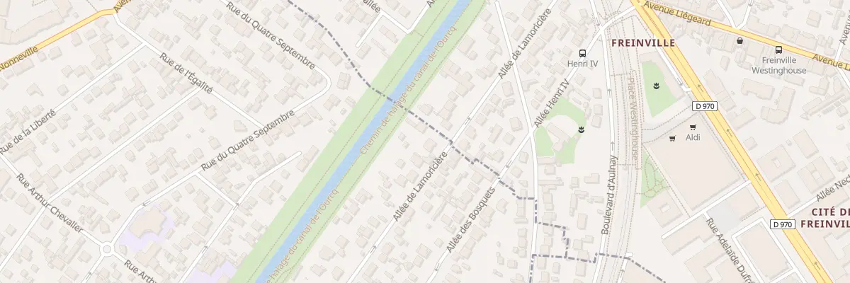 Plan du 43 All Lamoricière à Aulnay-sous-Bois