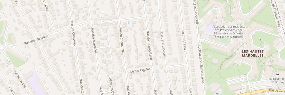 Plan du 33 Rue du Champfleuri à Brunoy