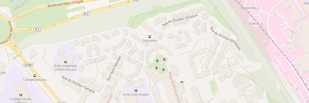 Plan du 1 Rue du Docteur Laveran à Aulnay-sous-Bois