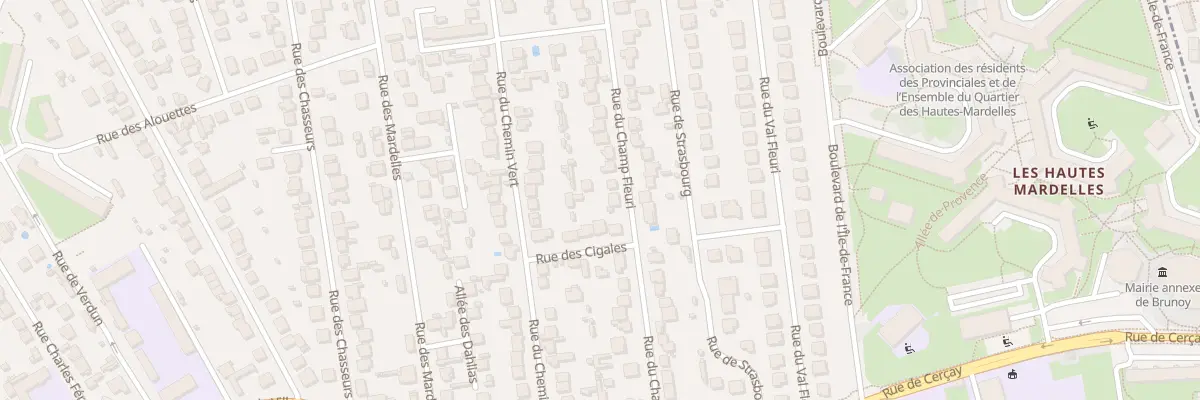 Plan du 27 Rue du Champfleuri à Brunoy