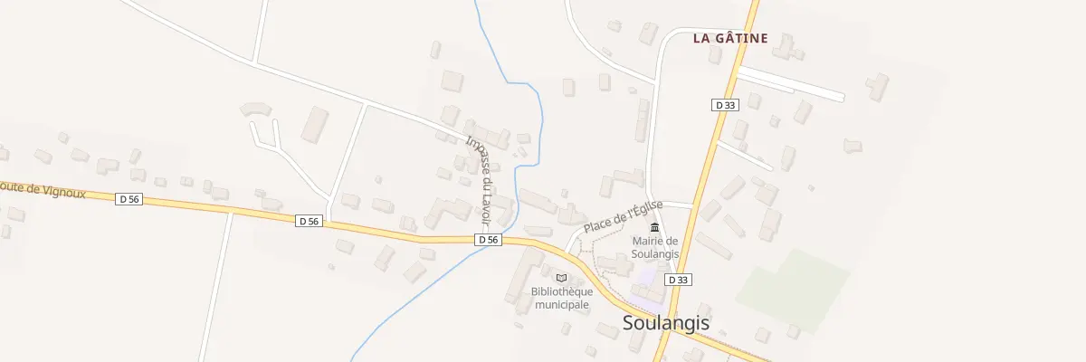 Plan du 8 Pl de l’Eglise à Soulangis