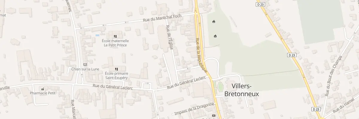 Plan du 4 Pl de l’Eglise à Villers-Bretonneux