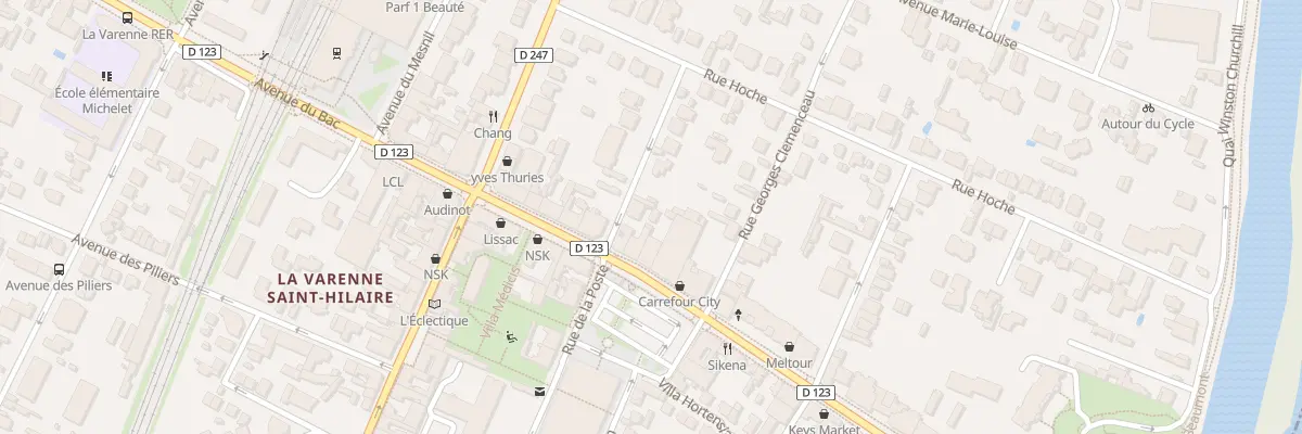 Plan du 91B Av du Bac à Saint-Maur-des-Fossés