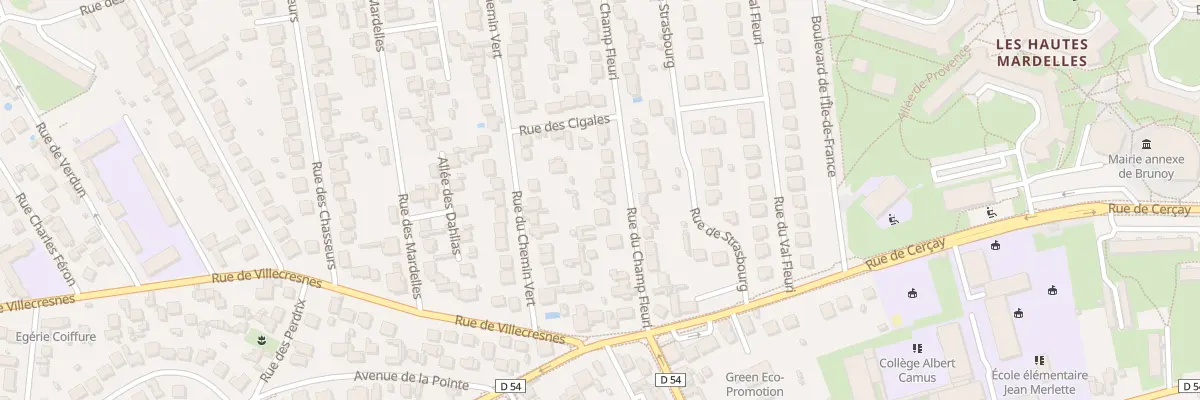 Plan du 13 Rue du Champfleuri à Brunoy