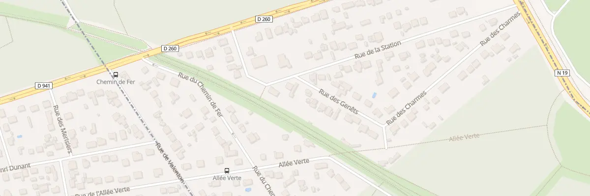 Plan du 2 Rue des Genêts à Villecresnes