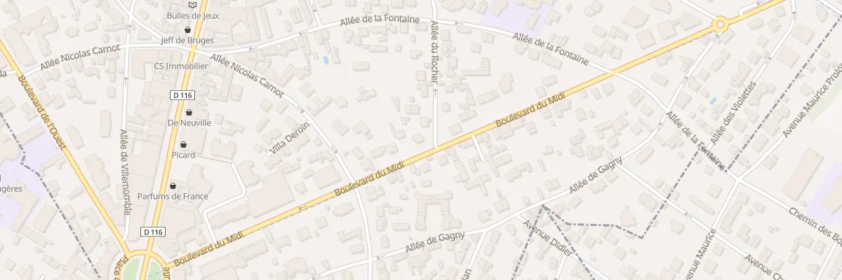 Plan du 23 Bd du Midi au Raincy