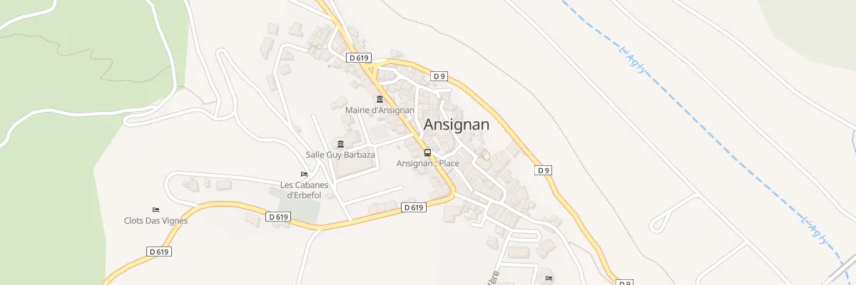 Plan du 25 Av de l’Hotel de Ville à Ansignan