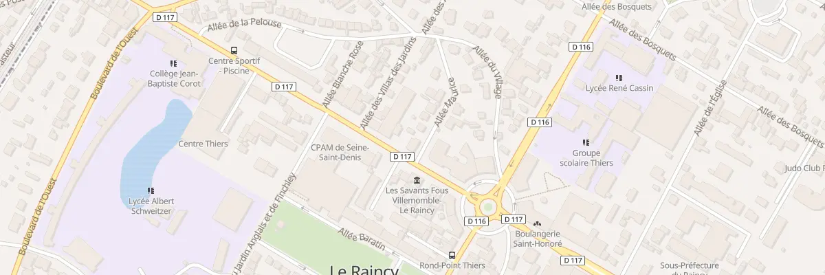 Plan du 33B Av Thiers au Raincy