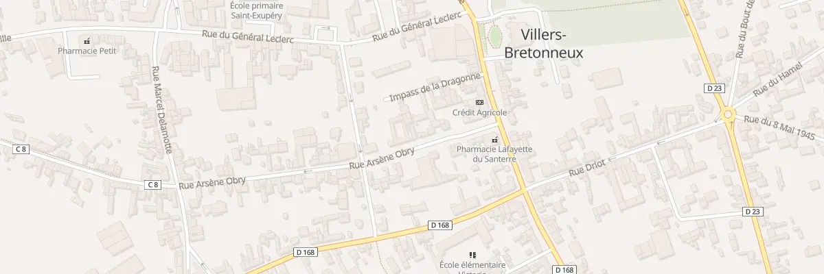 Plan du 14B Rue Arsène Obry à Villers-Bretonneux