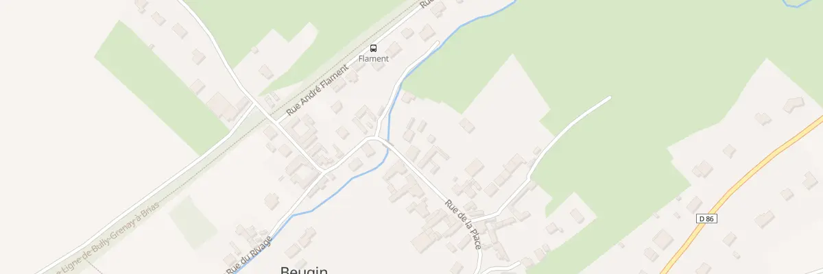 Plan du 2 Rue de la Place à Beugin