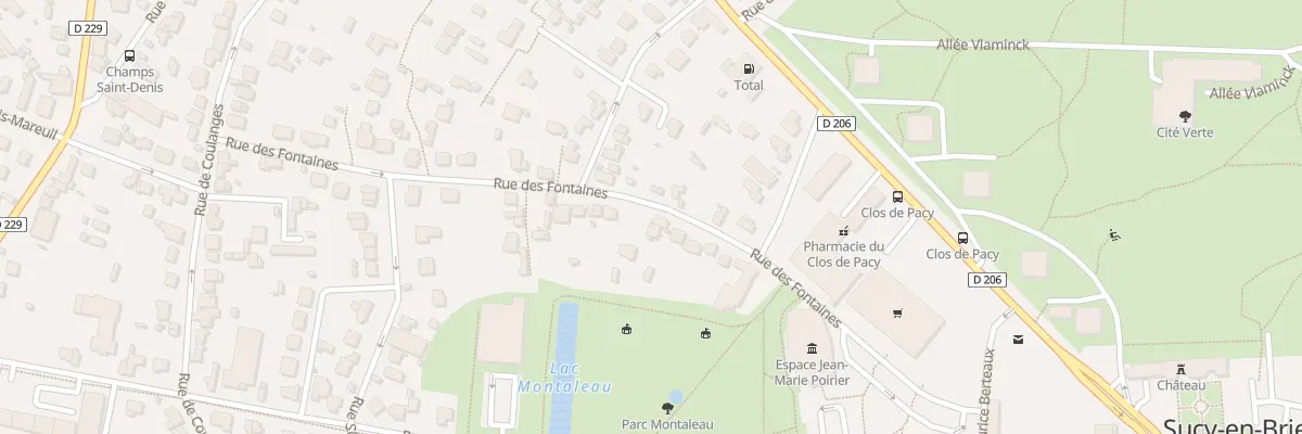 Plan du 11 Rue des Fontaines à Sucy-en-Brie