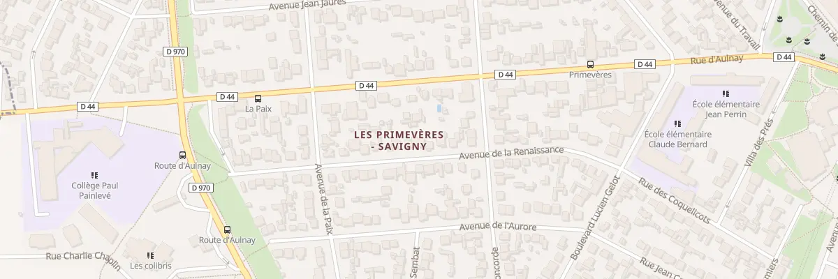 Plan du 30T Av de la Renaissance à Sevran