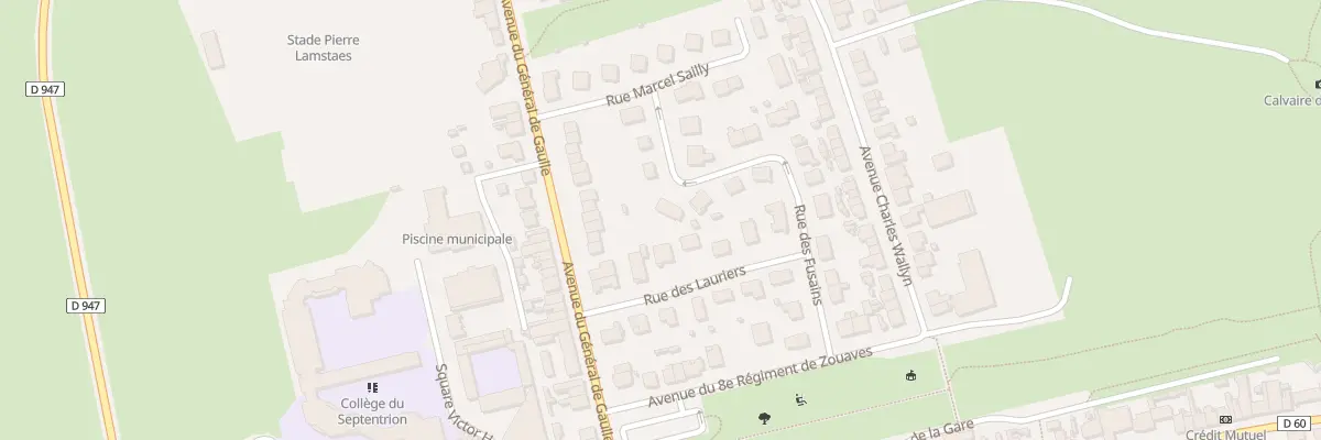 Plan du 223 Rue Jean Delvallez à Bray-Dunes