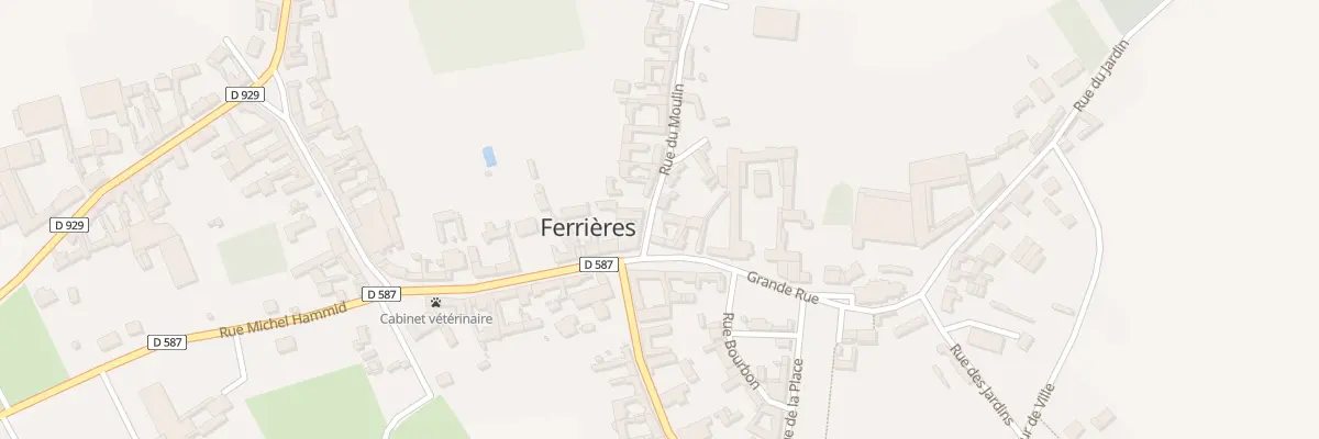 Plan du 2 Rue du Moulin à Ferrières