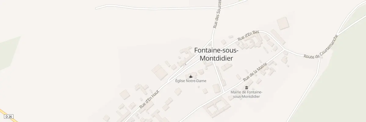 Plan du 92 Rue André Morel à Fontaine-sous-Montdidier
