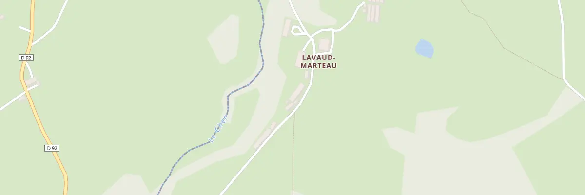 Plan du 1 Lavaud Marteau à Dontreix