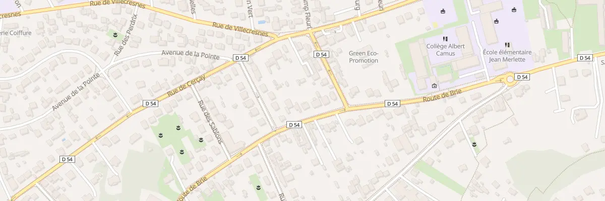 Plan du 83 Rte de Brie à Brunoy