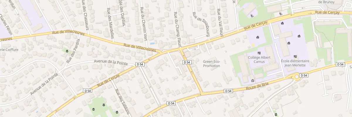 Plan du 76T Rue de Cerçay à Brunoy