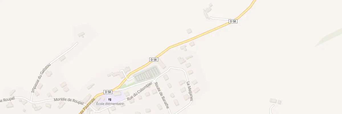 Plan du 3 Rue du Calvaire à Giou-de-Mamou