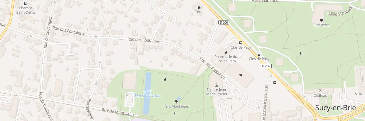 Plan du 7 Rue des Fontaines à Sucy-en-Brie