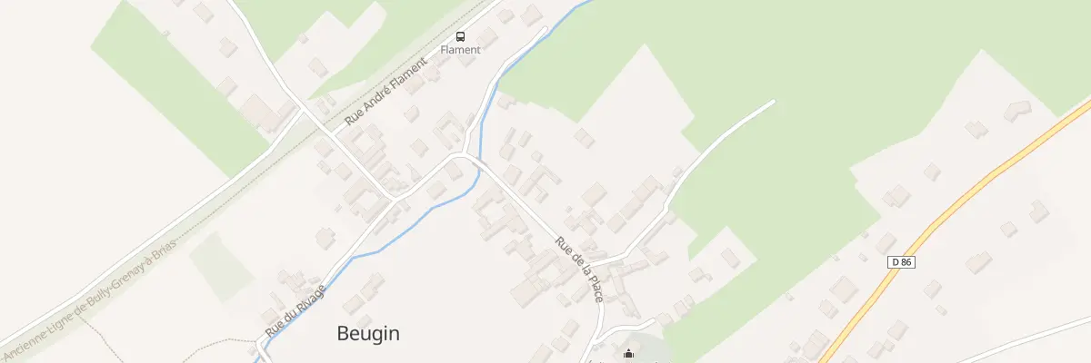 Plan du 6 Rue de la Place à Beugin
