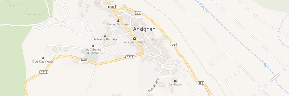 Plan du 75 Le Village à Ansignan