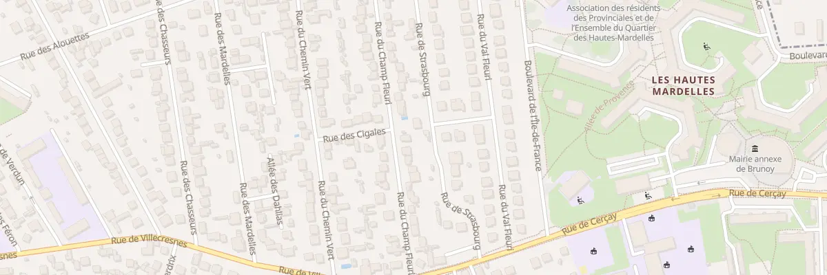 Plan du 24 Rue du Champfleuri à Brunoy