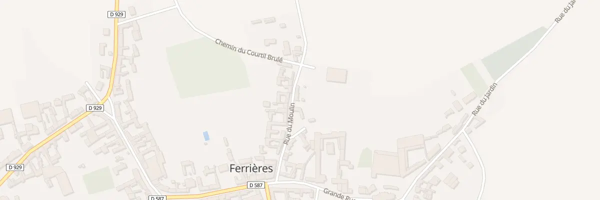 Plan du 10 Rue du Moulin à Ferrières