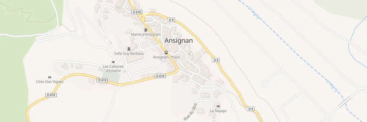 Plan du 68 Le Village à Ansignan