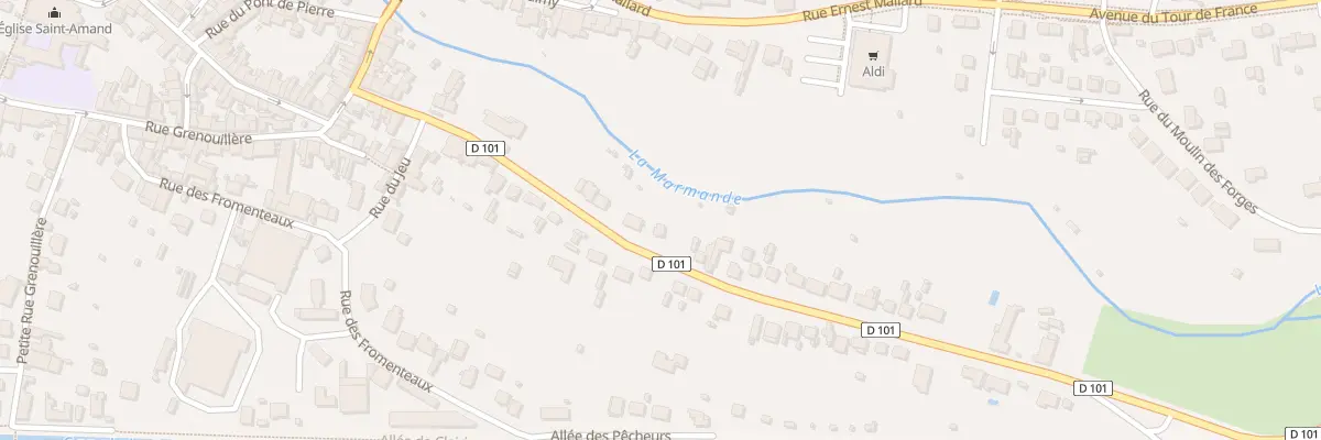 Plan du 17T Rue de la Ravoie à Saint-Amand-Montrond