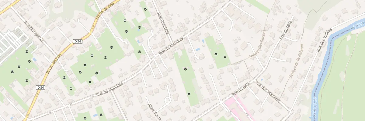Plan du 40 Rue de Mandres à Brunoy
