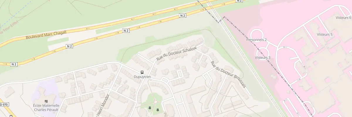 Plan du 20 Rue du Docteur Schalow à Aulnay-sous-Bois
