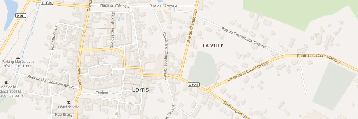 Plan du 3 Rue du Chemin Vert à Lorris
