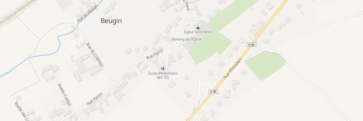 Plan du 2 Rue Perrin à Beugin