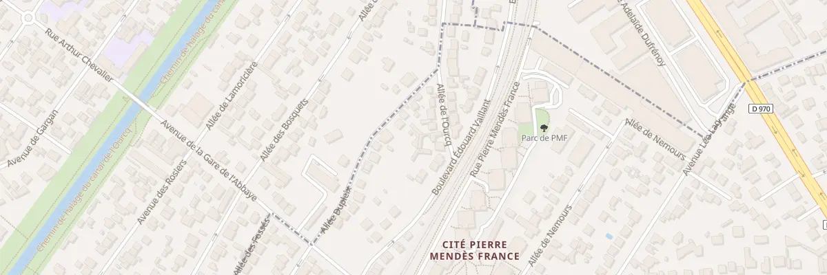 Plan du 100 All Dupleix à Livry-Gargan