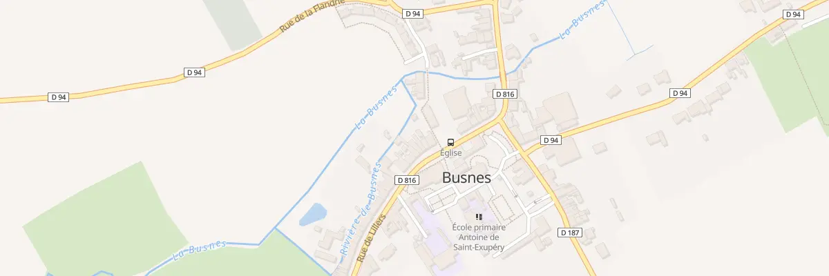 Plan du 86 Rue de Lillers à Busnes